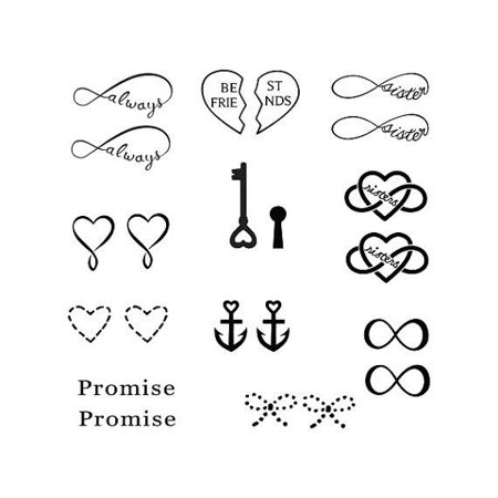 Tattify Punctuation Temporary Tattoo - Quota (Set of 2) - Walmart.com