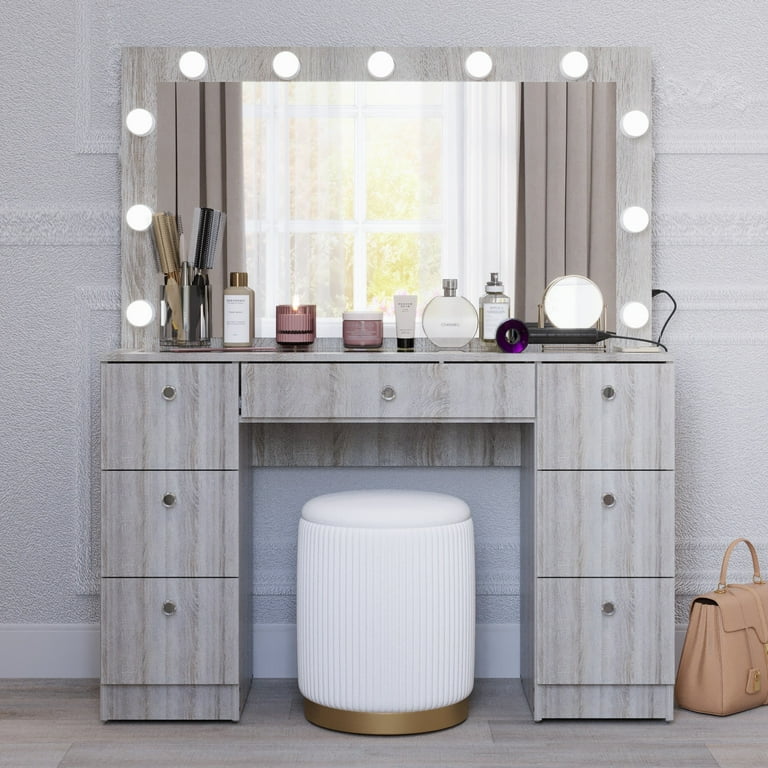 chinese dress ladies Dressing Table，Luxury Vanity Set, Makeup Table, 2 in 1 Vanity Table,  Purple, Dressing Table with Mirror, Vanity Table with Padded Stool :  Amazon.com.au: Home main image 1