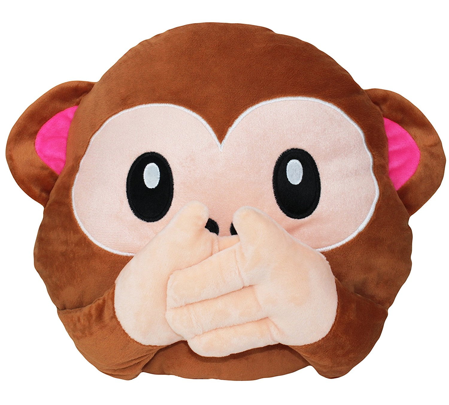 Big Adorable 3D Wise No Speak Monkey Pillow Stuffed Animal Cushion Gift