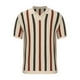 thumbnail image 3 of Playeras Elvqul de Hombre Casuales Cao Manga Corta a Rayas con Solapa Botones, 3 of 7