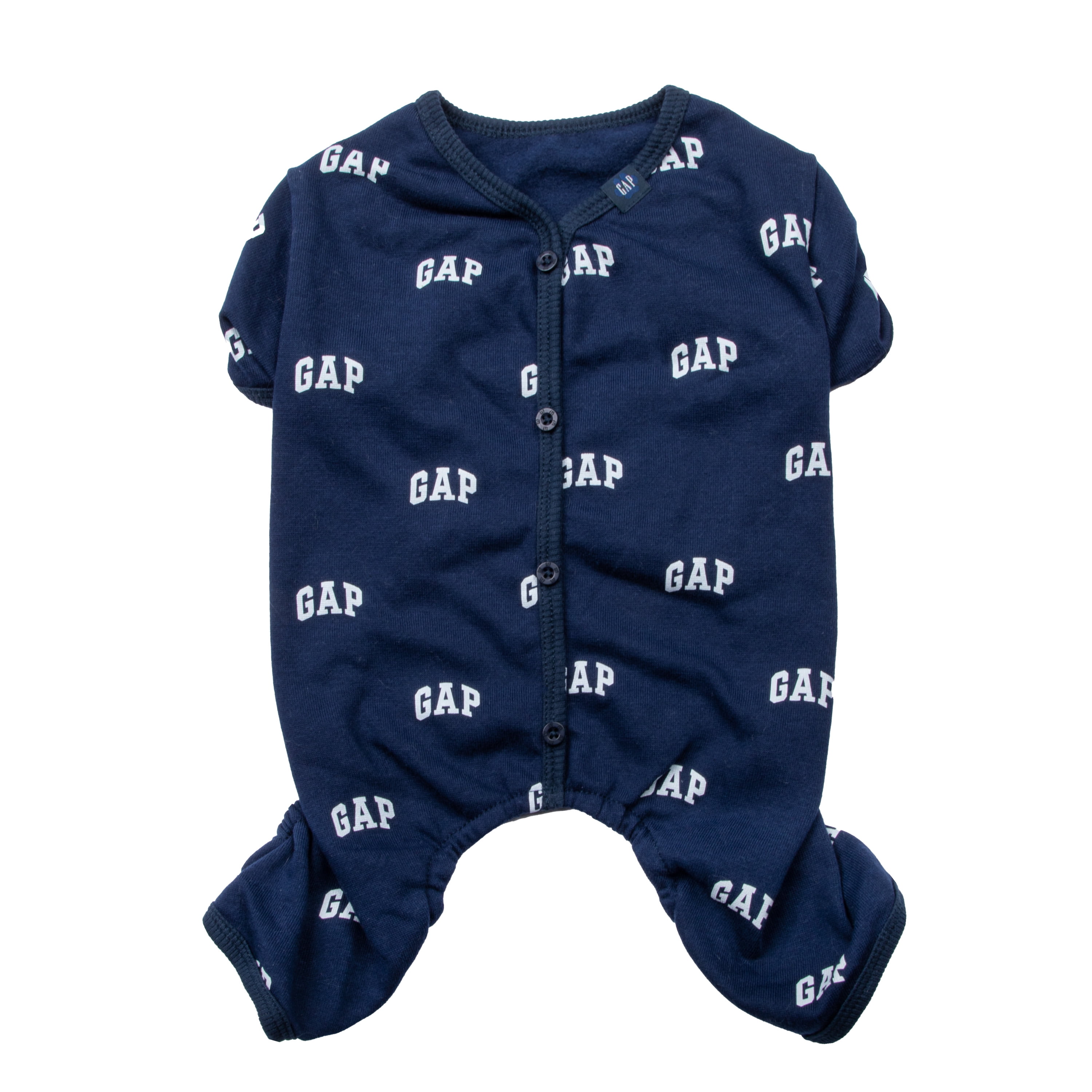 Gap Pet, Dog Clothes, Blue Logo Print Pet Pajama