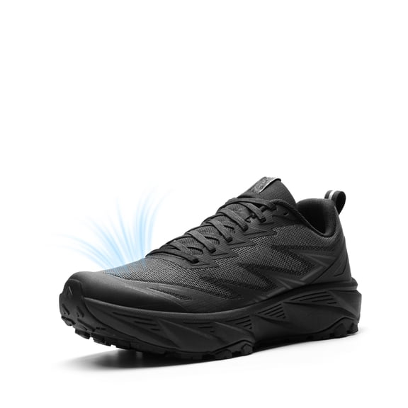 NORTIV 8 Men's Trail Running Walking Shoes Breathable Cushion Hiking Tennis Comfortable Non-slip Gym Shoe Athletic Fashion Sneakers