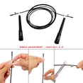 thumbnail image 5 of Sunny Health & Fitness Speed Cable Jump Rope for Speed, Skipping Rope, Exercise Workout, and Endurance Training, NO. 069, 5 of 7