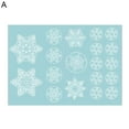 thumbnail image 1 of Christmas Glass Sticker Decorative Waterproof PVC White Snowflake Double Side Printed Window Cling for Showcase, 1 of 8