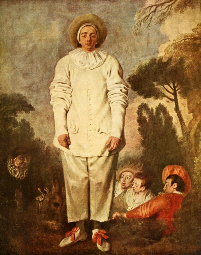 Gilles French Painting 1931 Poster Print by Antoine Watteau (18 x 24