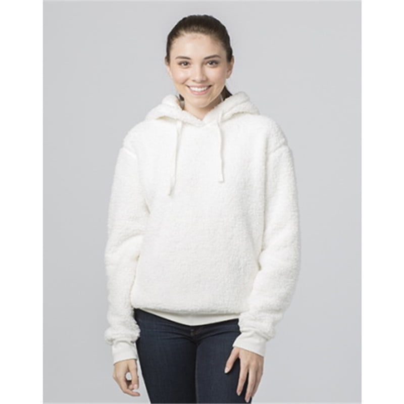 sherpa hooded pullover