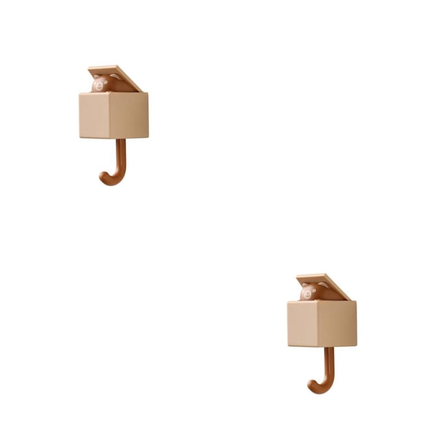 Advancent Gancho de pared Adorable para el hogar, colgador de bolso autoadhesivo para sala de estar, ropa sin clavos, pantalones, camisas, Type1 NO1