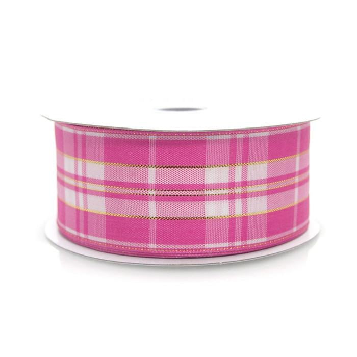1-1//2-Inch 10 Yards Homeford Firefly Imports Plaid Checkered Wired Christmas Ribbon 1.5 Black
