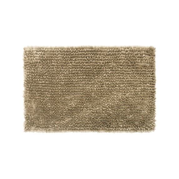 Jean Pierre Mega Butter Chenille 17" x 24" Bath Mat, Linen