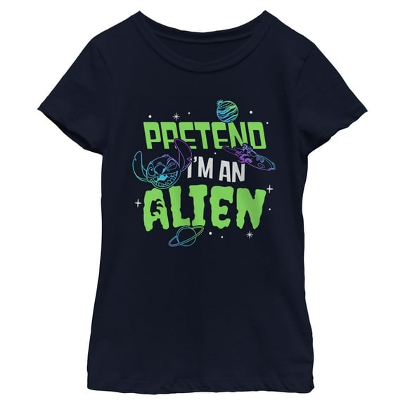 Girls Lilo & Stitch Pretend I'm An Alien T Shirt