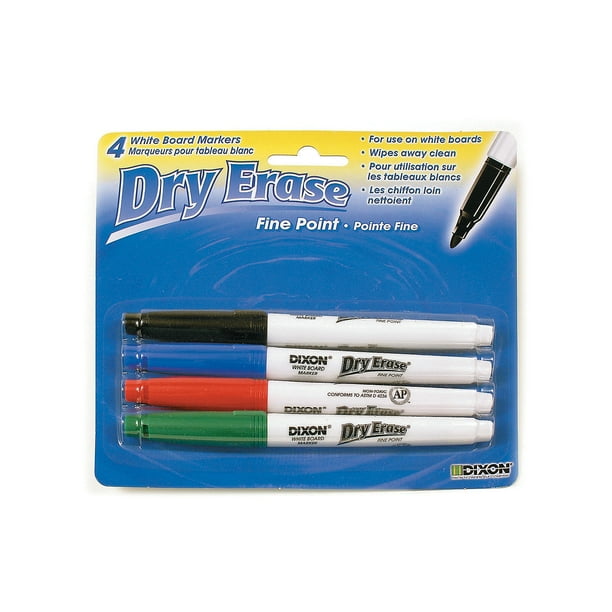 Dixon Fine Tip Dry Erase Marker Set Basic Supplies 1 Piece