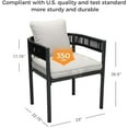 thumbnail image 5 of GRANDPATIO 4-Piece Steel Dining Set with 4 Chairs and Cushions, Beige, 5 of 8