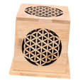 thumbnail image 2 of Caja quemadora de incienso de bambú, colección de adornos, soporte para incienso para meditación y spa Estilo A, 2 of 9