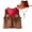 Coffee, variant on Landzoo One Baby Western Cowboy Style Kids 3PCS Set Event Dress Up Parties Stage Performance Outfits 2-12Y Cozy Stylish Boy’s Outfit Set 5-6 Years