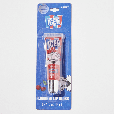 Claire's Girls Cherry Icee Flavored Lip Gloss, Red