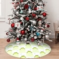 thumbnail image 5 of Picia Frogs and Dragonflies Print Christmas Tree Skirt , Christmas Tree Skirt Ornaments for Merry Christmas Holiday Party Decorations Indoor Outdoor-30", 5 of 7