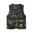 thumbnail image 2 of hopeusnice Men's Summer Mesh Vest Photographer Waistcoat Multi Pockets Sleeveless Jacket Travel Fishing Vest Coat Black L, 2 of 9
