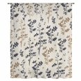 thumbnail image 2 of Grey Brown Botanical Sheer Curtains 54 Inches Long, Rustic Country Spring Floral Summer Leaf Light Filering Curtains, Breathable Simi Curtain Privacy Drapes for Kitchen Bathroom Window Treatment, 2 of 9
