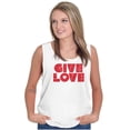 thumbnail image 4 of Give Love Heart Kindness Happiness Tank Top Tee Shirt Women Brisco Brands S, 4 of 6