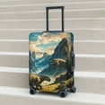 thumbnail image 6 of Rateoe Valley River Dinosaur Printed Luggage Cover, Suitcase Protector Fits 18-32 Inch Luggage-Small, 6 of 7