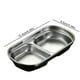 thumbnail image 3 of Plato Dividido para Salsas, Cuencos de Acero Inoxidable con Forma de Soja, Recipientes Apilables para Condimentos Al Estilo Coreano, Múltiples Compartimentos, Acero 304 Apto para Uso Alimentario, Prá, 3 of 7
