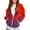 #157-Red, variant on AUNVITO Girls & Boys Hooded Sweatshirt Windbreaker 4-12Y Full-Zip Long Sleeve Printed Casual Sportswear Japanese Style Fleece Fabric