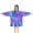 Purple Blue Tie, variant on Purple Blue Tie Dye Pattern Blanket Hoodies for Kids 6-13YR Oversize Wearable Blanket Hoodies for Boys Girls Teens