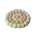 thumbnail image 2 of Round Velvet Floor Cushion with Strap – Portable Meditation & Reading Pillow, Thick Pearl Cotton Filling for Indoor/Outdoor Use, 16.5 Inch Seat Pad for Office Chair, Ottoman, or Pet Bed, 2 of 6