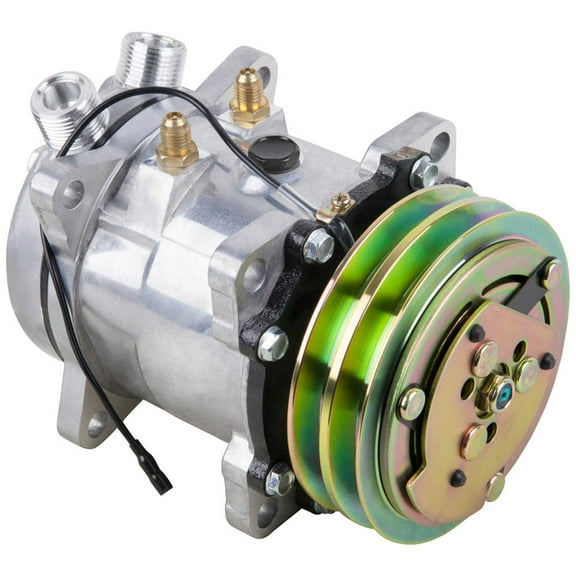 AC Compressor & A/C Clutch For Alfa Romeo Milano 2.5L 1987 1988 1989 Replaces Sanden SD5H11 6332 7031 7208 - BuyAutoParts
