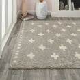 thumbnail image 5 of JONATHAN Y JONATHAN  Y Calvia Berber Geometric Shag Area Rug 5 X 8 - Gray/Ivory, 5 of 5