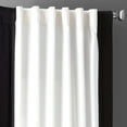 thumbnail image 5 of Fresh Popcorn and Black Vertical Colorblock Panama Curtain (1 Panel), Fresh Popcorn and Black, 50W X 96L, 5 of 6