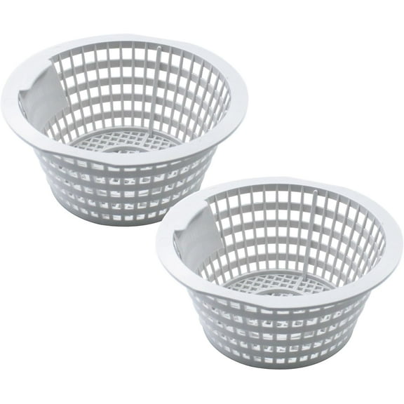 Skimmer Basket Compatible with Swimline Hydrotools 8928 Olympic ACM88 for Above Ground and In Ground Swimming Pools Replacement Part (2 Pcs)