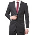 thumbnail image 3 of Loriano Lucciani Men's LCN18 Slim Fit Suit - Brown Check - 52R, 3 of 5