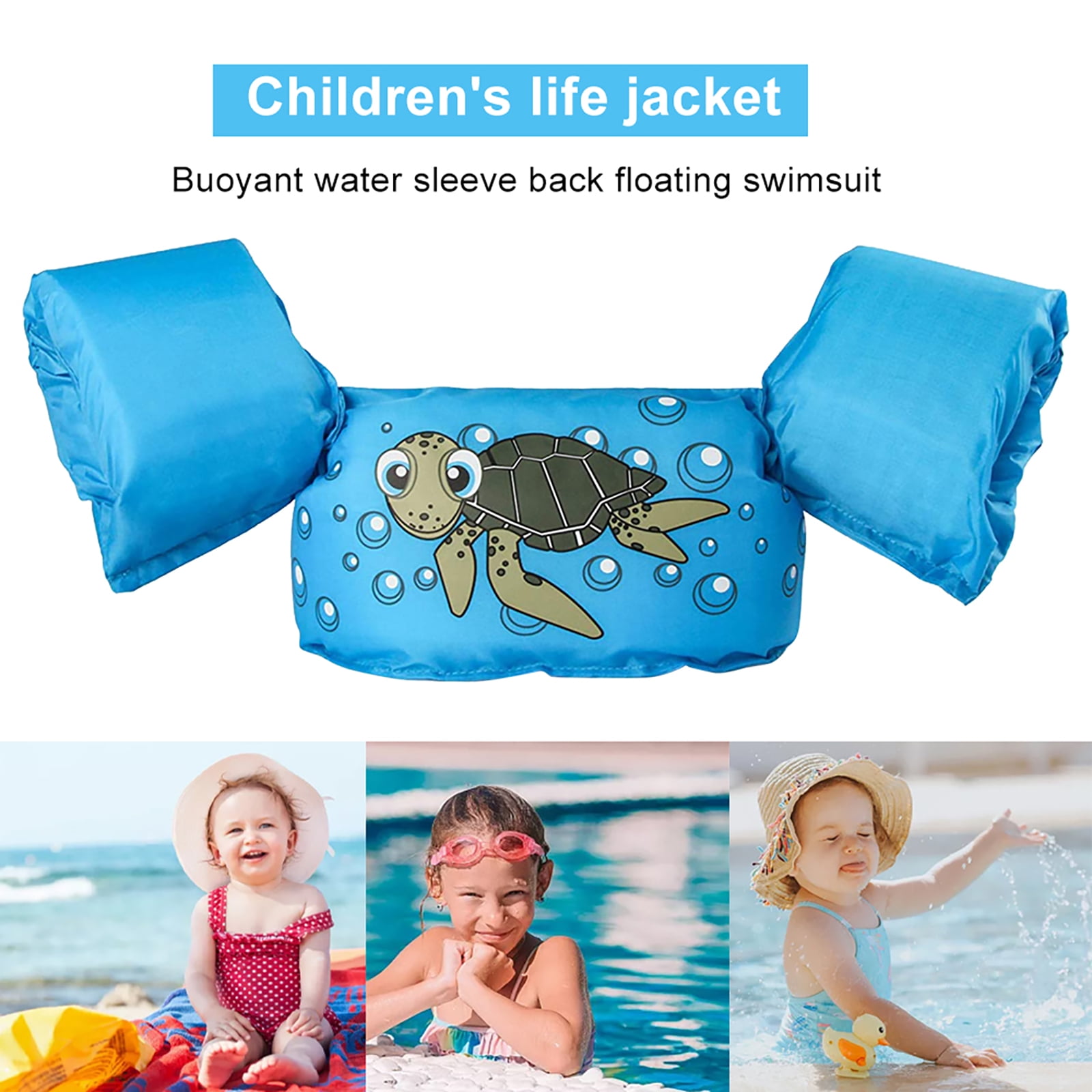 Boys Swim Aid Armbands Inflatable 5-12 Years Swimming Pool Accessories 