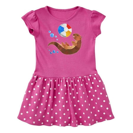 

Inktastic Cute Otter and Beachball Gift Baby Girl Dress