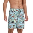 thumbnail image 2 of Balery pirate with funny animals Pantalones cortos de pijama de punto de algodón para hombre con cinturilla y bolsillos-Small, 2 of 6