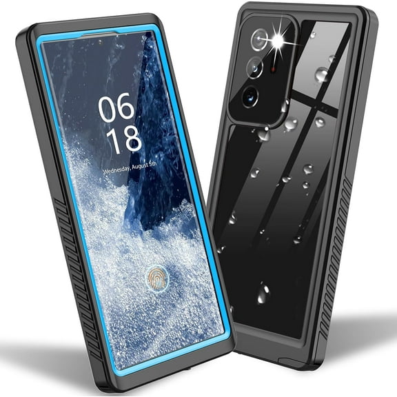 XiHAMA Compatible with  Samsung Galaxy Note 20 Case Waterproof, Built in Screen Protector 360° Full Body Heavy Duty Protective Shockproof IP68 Underwater Case for Samsung Galaxy Note 20 6.7inch(Blue)