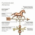thumbnail image 2 of Good Directions Galloping Horse Weathervane, Polished Copper - 24"L, 2 of 4