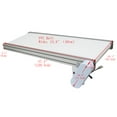 thumbnail image 2 of 1.2M Conveyor Table Top White PVC Belt with Baffle Canvas Aluminum Alloy Body 110V 120W, 2 of 13