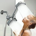thumbnail image 2 of 4 Inch High-Flow Dual Handheld  Fixed Shower Head Kit, 3-Way Shower System with Long Hose, Multi-Purpose Bathroom Shower Fixture, 2 of 7