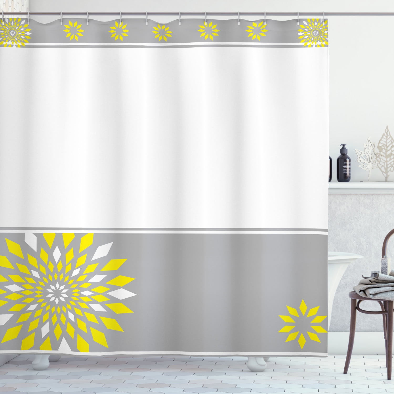 Details about   Waterproof Shower Curtain Geometric Printed Polyester Fabric Bathroom Curtains 