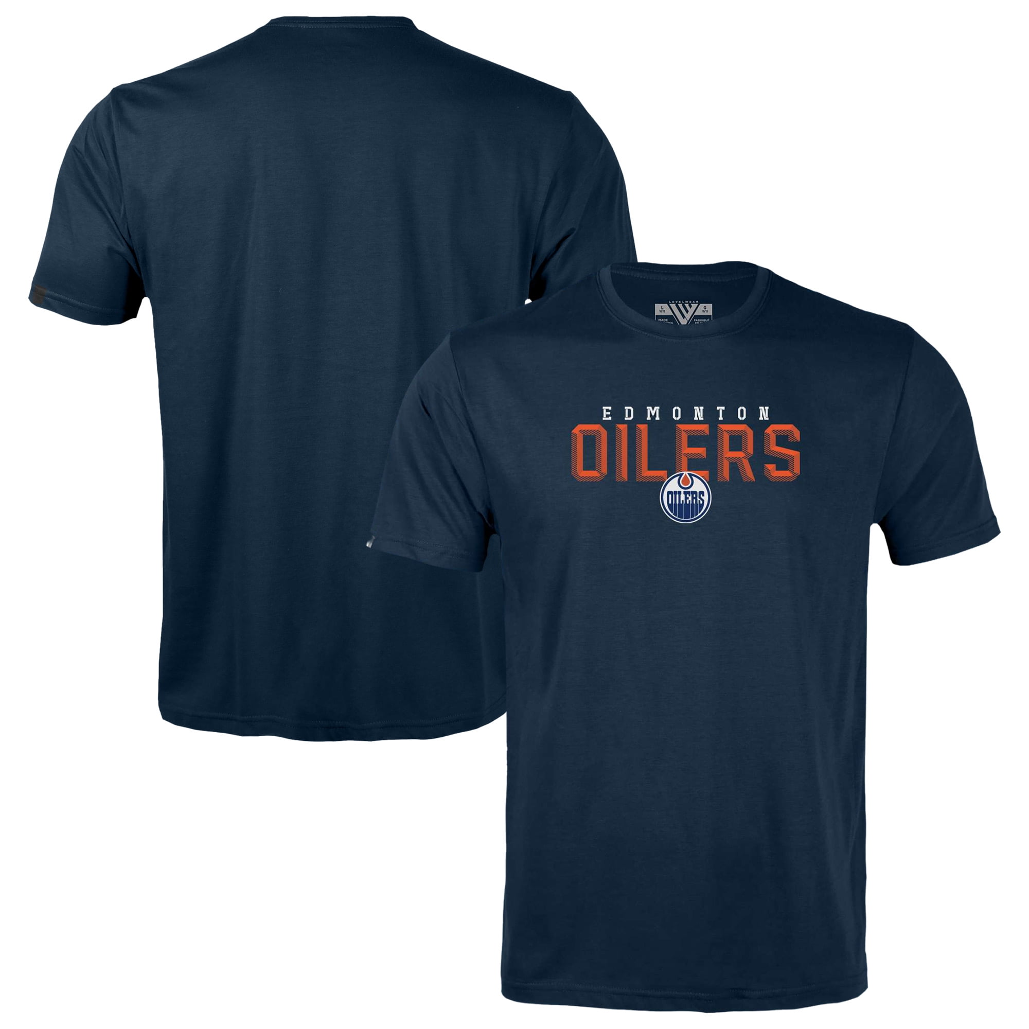 Youth Levelwear Navy Edmonton Oilers Little Richmond Carve T-Shirt