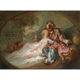 thumbnail image 3 of Charles-Joseph-Dominique Eisen 24x19 Black Modern Framed Museum Art Print Titled - The Turkish in Love, 3 of 5