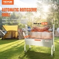 thumbnail image 2 of VEVOR Rôtissoire Grill Barbecue pour Cochon Agneau Poulet 50W 132lbs, 2 of 9