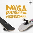 thumbnail image 3 of Patineta Profesional de Madera MUSA Modelo Musa Blanco 31 x 8 pulgadas, 3 of 5