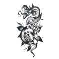 thumbnail image 2 of onlyliua para El Hogar Tatuajes con Bocetos Pegatinas Abstractas Pegatinas Flores Rosas, 2 of 2