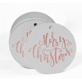 thumbnail image 2 of Inkdotpot 50 Pack Merry Christmas Favor Paper Tags Craft Real Rose Gold Foil Hang Tags, 2 of 6