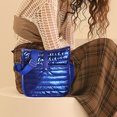 thumbnail image 3 of Bolso bandolera Tmvgtek para mujer acolchado de gran capacidad de invierno color sólido suave, 3 of 6