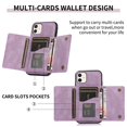 thumbnail image 3 of ELEHOLD Leather Wallet Case for iPhone 14 Case, iPhone 14 Wallet Case with PU Leather Card Pockets Back Flip Cover,Purple, 3 of 5