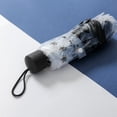 thumbnail image 4 of Folding Umbrella for Women, Manual Compact Sun Rain Umbrella, 8 Ribs, Floral Print, 4 of 8